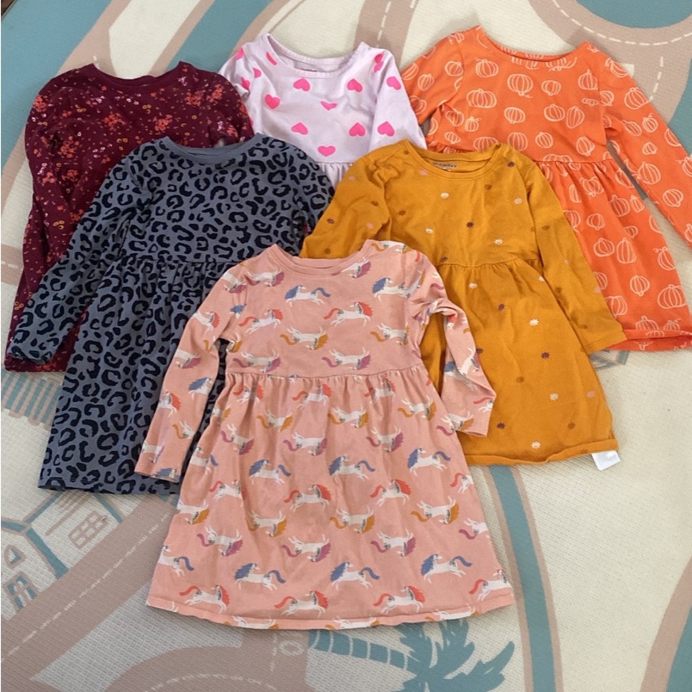 Long sleeve dresses- 4T girls bundle
